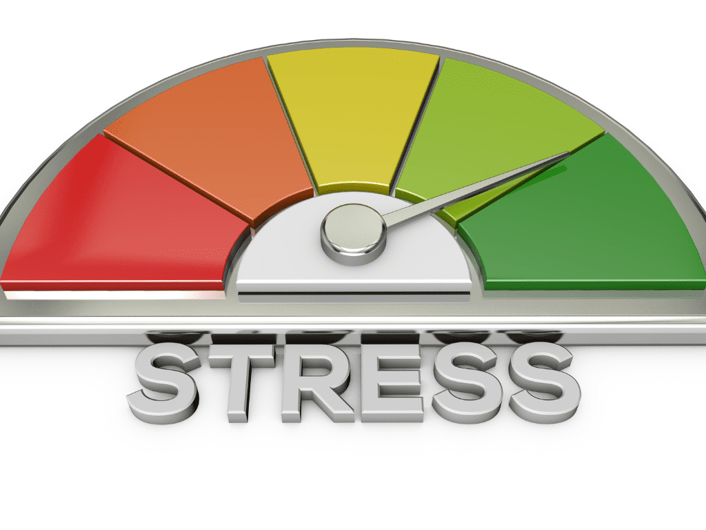 Stressbarometer auf grün