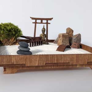 Zen-Garten mit nachhaltig hergestellter Dekoration – Bild 2