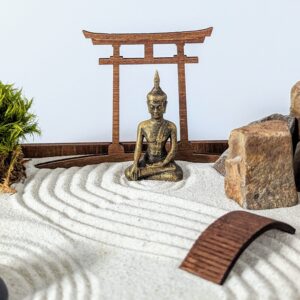 Zen-Garten mit nachhaltig hergestellter Dekoration – Bild 3