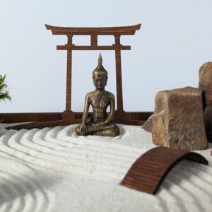 Zen-Garten mit nachhaltig hergestellter Dekoration – Bild 6