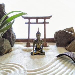 Zengarten DIY Kit mit Torii, Brücke und Harke aus Holz - nachhaltig und umweltfreundlich – Bild 5