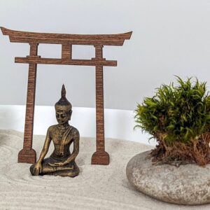 Großer Zen-Garten aus weißem Opalglas mit vielen Zen-Deko-Elementen nachhaltig & umweltfreundlich – Bild 5