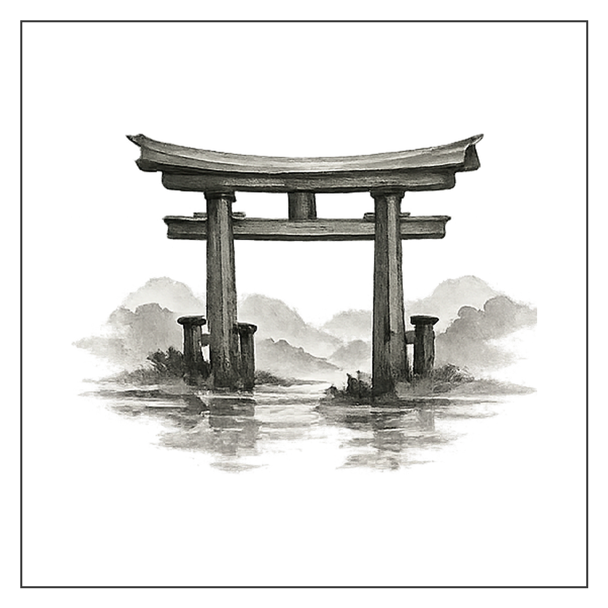 torii sumi e quadrat v2